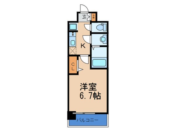 ﾌﾟﾚｻﾝｽ塚本ﾐｯﾄﾞﾏｰｸ(608)の物件間取画像